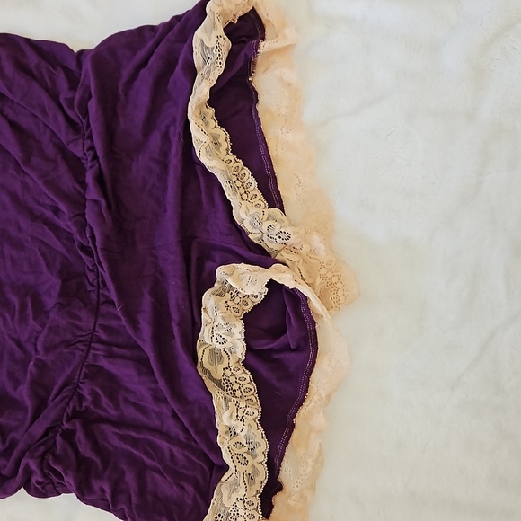 🩷💜FREDERICKS OF HOLLYWOOD LACE SLEEP PAJAMA ROMPER BUNDLE 💜🩷 - Picture 4 of 10